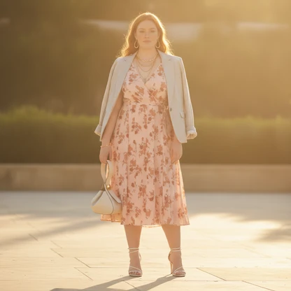 Effortless Elegance: Linen Blazer & Silk Maxi Dress Outfit