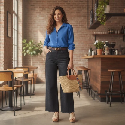 Klein Blue & Vintage Denim: The Ultimate Casual Chic Outfit