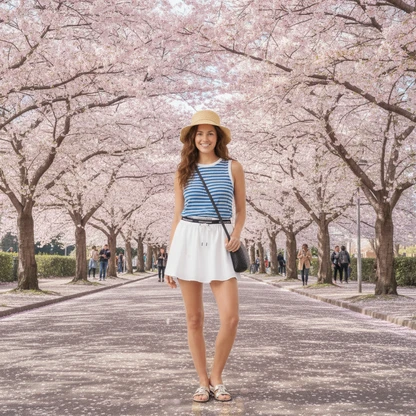 90s Summer Outfit with Tank, Mini Skirt & Crossbody