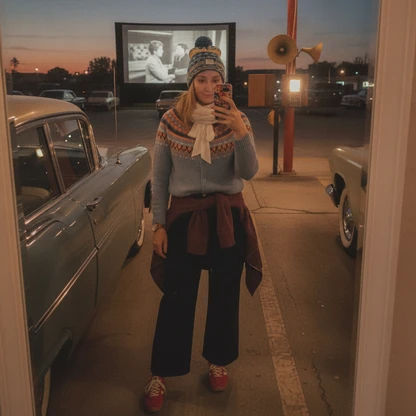 Silk Tie-Neck Blouse & Sunset Sneaker Outfit for Effortless Chic