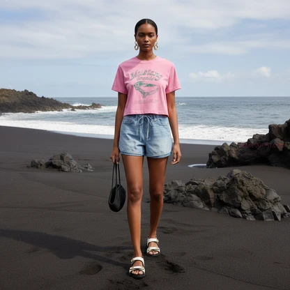 Effortless Summer Chic: Casual Outfit with Sandals & Accessories