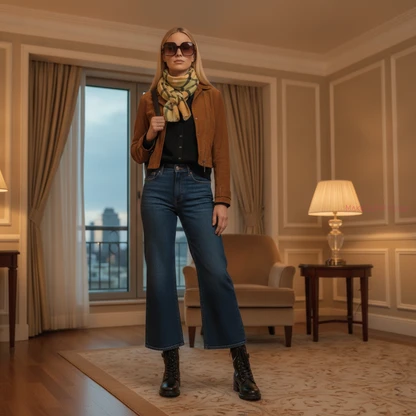 Urban Luxe Brunch Outfit with Oversized Sunglasses
