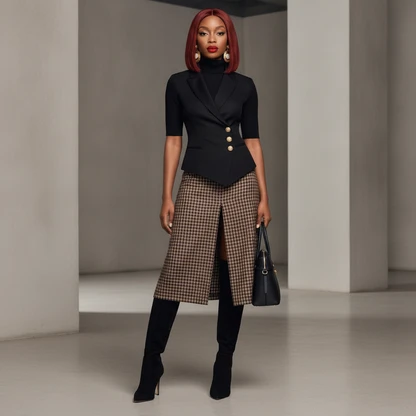 Sculpt Blazer Wide-Leg Pants Outfit for Women