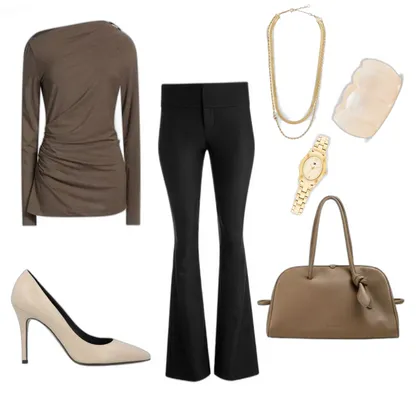 Taupe Chic Stripes