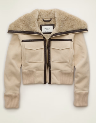 AE Shrunken Corduroy Bomber Jacket