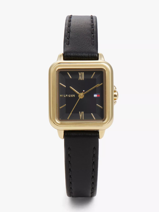24MM Leather Strap Dress Watch