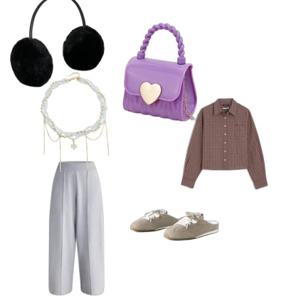 Effortless Autumn Vibes Outfit: Cozy Layers & Retro Charm
