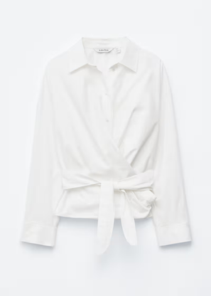 Tie-Waist Cotton Shirt 2