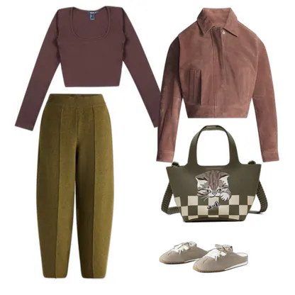 Everyday Basic Outfit: Cozy Black Flare Leggings & Suede Jacket Style