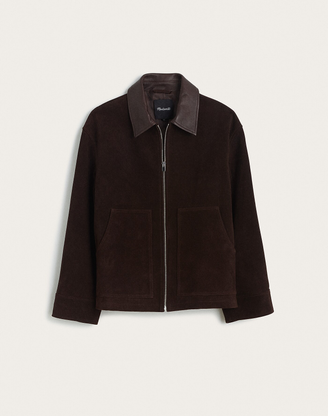 Patch-Pocket Jacket in Suede