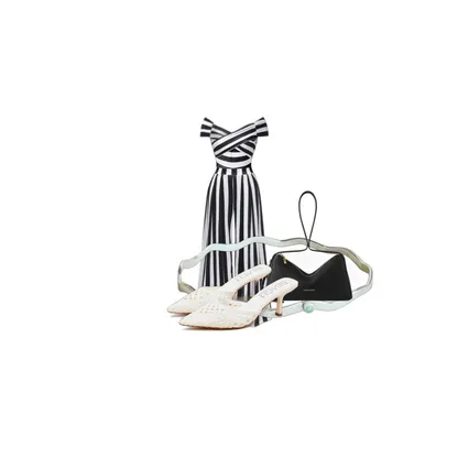 Business Chic: Black & White Striped Jumpsuit Outfit for Modern Women