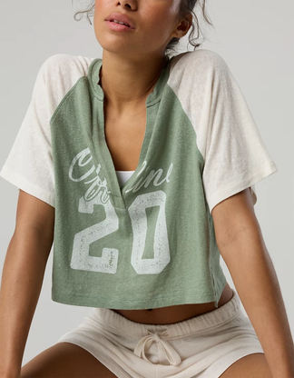 OFFLINE By Aerie Bouncy Cotton Colorblock T-Shirt 2