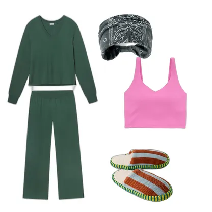 Athleisure Home Outfit: Cozy Boho Lounge Set for Women