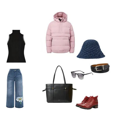 Winter Boho Outfit: Retro Shades & Cozy Capri Denim