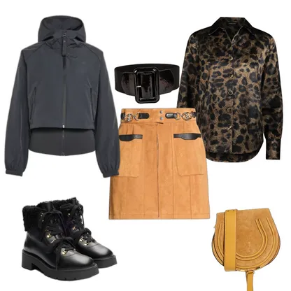 Sophisticated Suede & Shearling Outfit for Women