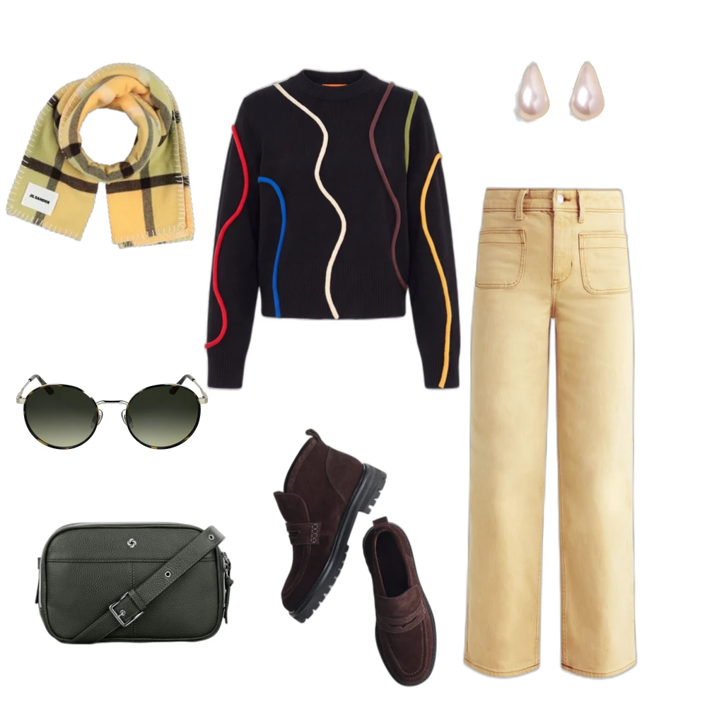 Outdoor Fall Outfit: Cozy Layers & Retro Accessories
