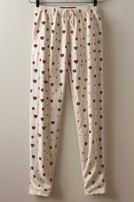 Heart Printed Pajama Pants