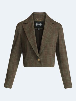 Scoop Womens and Womens Plus Ribbed Back Blazer Sizes XS-4X - Walmartcom