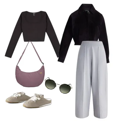 Athleisure Everyday Outfit: Chic Black Flare Leggings & Suede Jacket