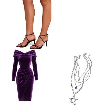 Beautiful Date Night Outfit: Flirty Heels & Knee-Length Dress
