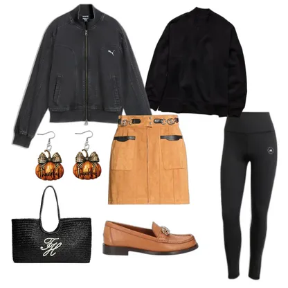 Layered Fall Outfit: Chic Suede & Raffia Street Style Look