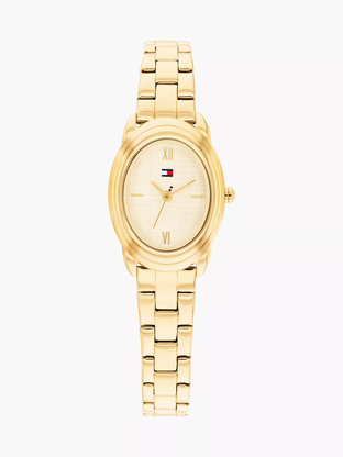 27MM Textured Oval Dial Dress Watch
