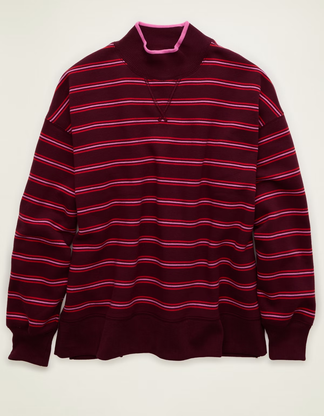 AE Everyday Luxe Mock Neck Sweatshirt