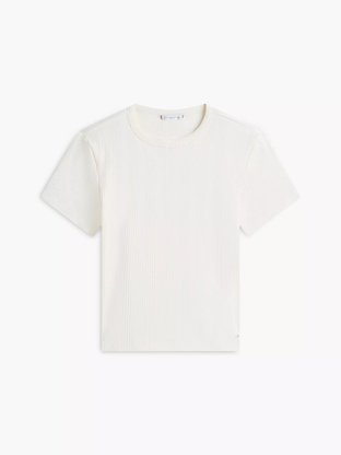 Lightweight Rib-Knit T-Shirt