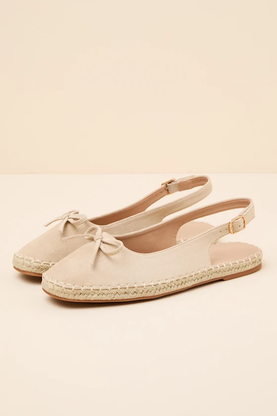 Risa Beige Suede Slingback Flatform Espadrilles 2