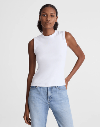 The 90s Shell Tank in Compact Cotton 2