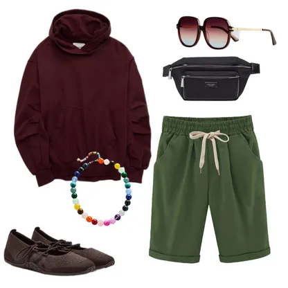 Relaxed Plus Size Summer Travel Outfit with Accessories
