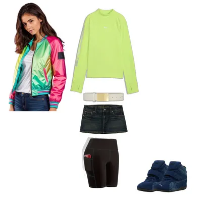 Camila Cora: Women's Sporty Chic Bomber Jacket & Leggings Outfit