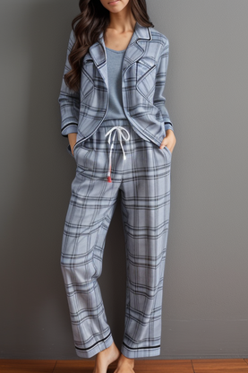Plaid Pajama Set