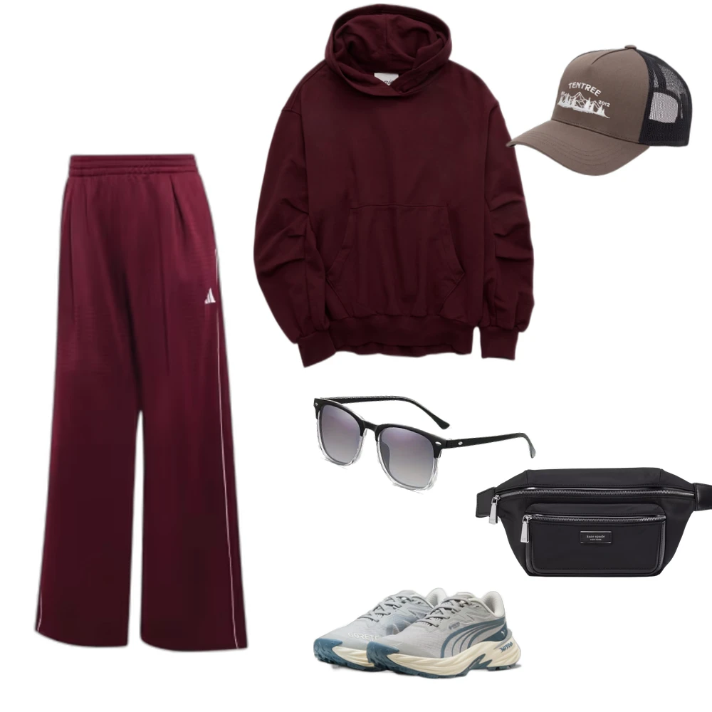 Sporty Fleece & Trail Runner Outfit for Game Day Adventures