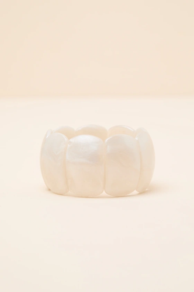 Nysa Ivory Chunky Bracelet