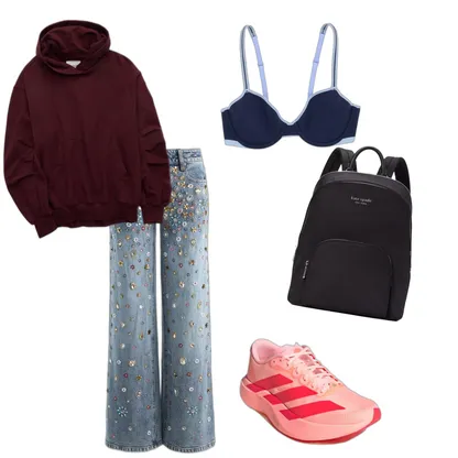 Statement jeans outfit