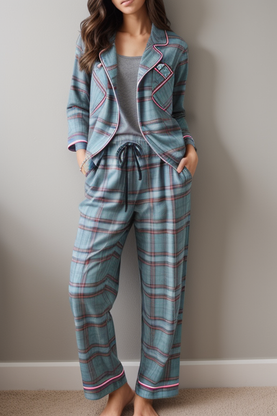Plaid Pajama Set 2