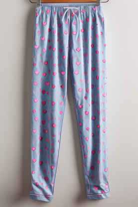 Heart Printed Pajama Pants 5