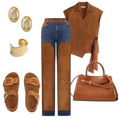 Brown Monochromatic Chic Set