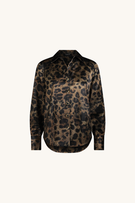 Brooke Silk Blouse - Leopard