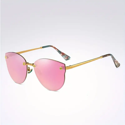 Rimless Cat Eye Sunglasses 2