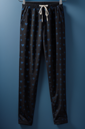 Heart Printed Pajama Pants 4
