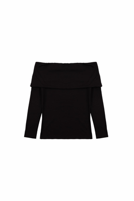 Foldover Off-The-Shoulder Top