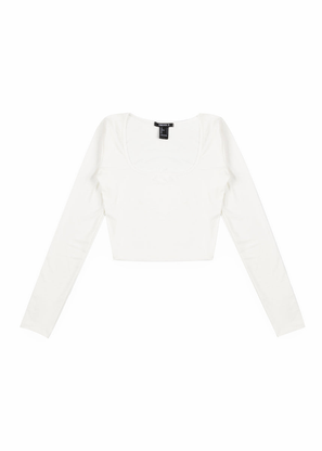 Cropped Scoop Neck Top