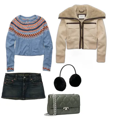Girly Winter Outfit: Cozy Chic Layers & Tall Wedge Boots