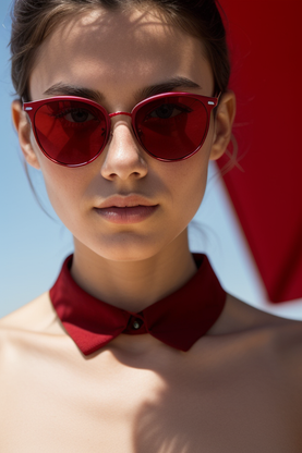 Oval Lined Sunglasses