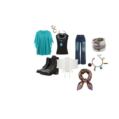 Devil May Cry Casual Oracle: Retro Wide Leg Jean Outfit